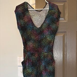 Multicolored Jersey Knit Romper